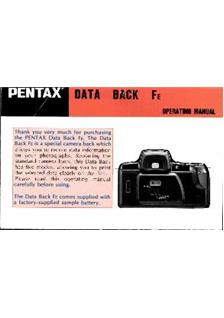 Pentax Z 20 manual. Camera Instructions.